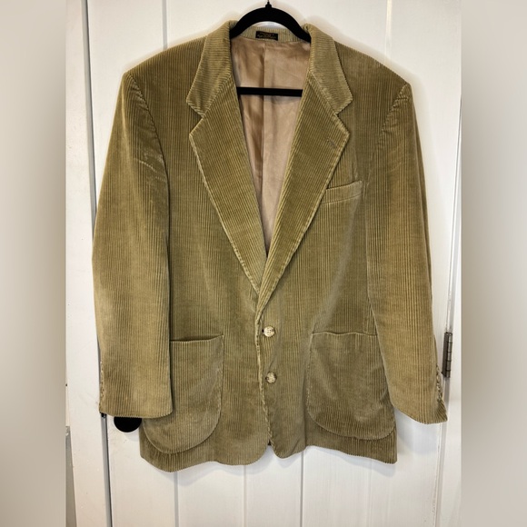 holbrook Other - Vintage Holbrook Blazer Mens 44R Tan Corduroy blazer